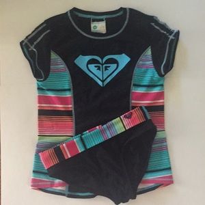 ROXY GIRL SET - Sweet Rashguard & Bottoms!